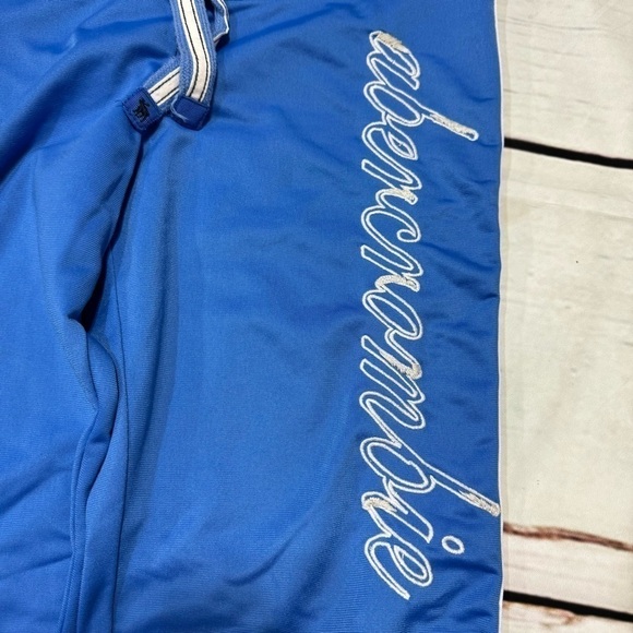 Abercrombie kids blue track pants 2 stripes on sides size XL Vintage Y2K EUC - Picture 4 of 11